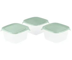 Curver Food container set 3 pcs. square 3x1.2L Fresh&amp;Go žalias