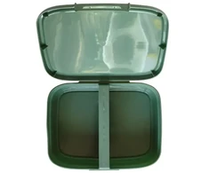 Curver Food storage container rectangular with divider 1.8L Snap Box žalias/fun-tilities