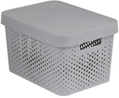 Curver Infinity Recycled 17L 36x27x22cm pilka