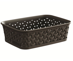Plastikinė dėžė My Style Rattan A6 Curver 6x19.8x14.2cm ruda