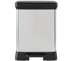 Curver Metallic waste pedal bin Deco Bin Duo 10+18L sidabrinis