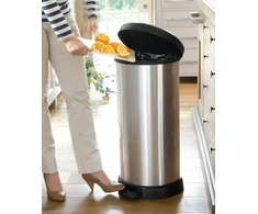 Curver Pedal bucket Deco Bin 40L sidabrinis