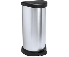 Curver Pedal bucket Deco Bin 40L sidabrinis