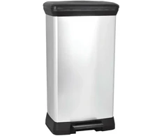 Curver Pedal bucket Deco Bin 50L sidabrinis