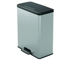 Curver Pedal bucket Deco Bin 65L sidabrinis