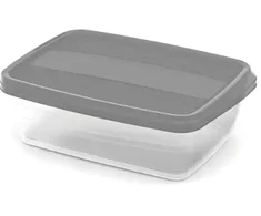 Curver Rectangular food container set 2x1.75L Vedo transparent pilka