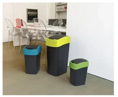 Keter CURVER ŠIUKŠLIADĖŽĖ „FLIP BIN” 9L /JUODA/ GELTONA