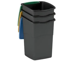 CURVER KOSZ NA ŚMIECI "KORAL BIN" 47L /JUODA/ MIX 3 vnt..