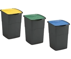 CURVER KOSZ NA ŚMIECI "KORAL BIN" 47L /JUODA/ MIX 3 vnt..