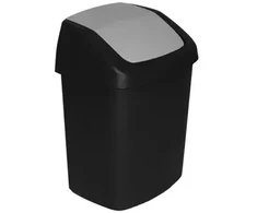 Curver šukšliadėžė 50L, juoda/sidabrinė