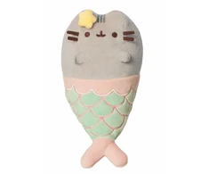 Pusheen - pliušinis undinėlės talismanas su žvaigždute 19 cm