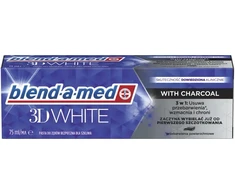 Dantų šepetėlis „Blend-a-Med 3D“ baltos anglies skonio „zobu“ makaronai 75 ml