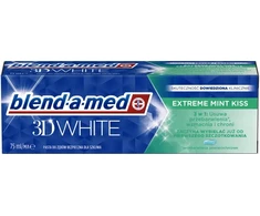 Dantų šepetėlis Blend-a-Med 3D Baltas EXTREME MINT KISS zobu pasta 75ml