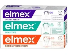Elmex Mix Trio dantų pastos rinkinys 3 x 75 ml