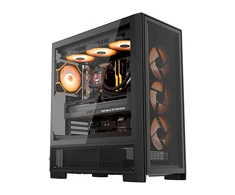 DarkFlash AIRNOVA computer case (juodas) + 3 fans