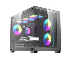 DarkFlash B275 PRO computer case (juodas) + 6 fans