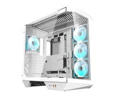 Darkflash kompiuterio dėklas DY470 4 ventiliatoriai (baltas)