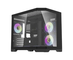 Darkflash Darflash FT418 kompiuterio dėklas + 6 aRGB ventiliatoriai (juodi)