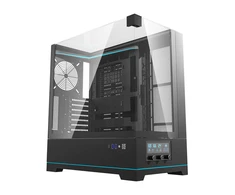 Darkflash DY450 kompiuterio dėklas be ventiliatorių (juodas)