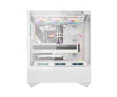 „Darkflash DY460“ kompiuterio korpusas (Baltas) + 4 ARGB ventiliatoriai