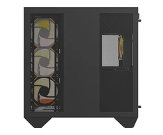 Darkflash DY470 kompiuterio korpusas juodos spalvos + 4 fans + GPU bracket