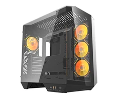 Darkflash DY470 kompiuterio korpusas juodos spalvos + 4 fans + GPU bracket