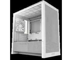 NZXT H3 Flow (2025) Micro-ATX kompiuterio korpusas, baltos spalvos