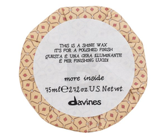 Davines More Inside Shine Wax vidutinio striprumo blizgus vaškas plaukams, 75 ml