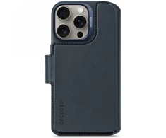 Decoded Leather Detachable Wallet MagSafe with Wallet Apple iPhone 16 Pro - dėklas telefonui mėlynos spalvos