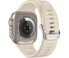 Decoded Dekoduotas itin traukos dirželis Apple Watch 42/44/45/49 mm – baltas