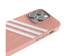 Dėklas ADIDAS OR SAMBA ALLIGATOR IPHONE 14 PRO 6.1 "Rožinis-BIAA / MAUVE-Baltas 50200