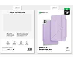 AmazingThing Minimal Mag Case, skirtas iPad Pro M5 11" – violetinė
