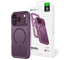 Dėklas Amazingthing Minimal Mag Drop Proof Case 3 Lens MagSafe do iPhone 18 Pro Max violetinė