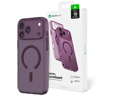 Dėklas AmazingThing Minimal Mag Lens Case for iPhone 18 Pro Max with Camera Cover and Lanyard Mount Compatible with MagSafe - Violetinė