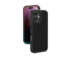 „AmazingThing Titan Max“ dėklas su 1500D aramidiniu pluoštu, skirtas „iPhone 16“ - Juodas