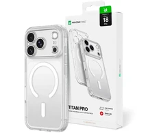 Dėklas Amazingthing Titan Pro Lens MagSafe do iPhone 18 Pro permatomas