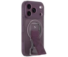 Dėklas Amazingthing Titan Pro Lens Stand Set MagSafe do iPhone 18 Pro Max violetinė