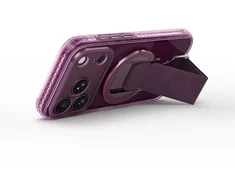 Dėklas Amazingthing Titan Pro Lens Stand Set MagSafe do iPhone 18 Pro violetinė