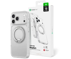Dėklas Amazingthing Titan Pro Spin Lens MagSafe do iPhone 18 Pro Max permatomas
