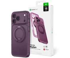 Objektyvas AmazingThing Titan Pro Spin Lens Case for iPhone 18 Pro with Rotating Ring and Lanyard Mount, Compatible with MagSafe - Violetinė