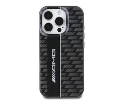 AMG Carbon Pattern Apple iPhone 16 Pro Max dėklas telefonui juodos spalvos