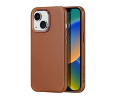 Dux Ducis Naples dėklas skirtas iPhone 14 Plus su MagSafe, rudas