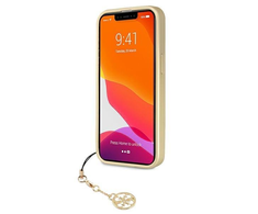 Guess GUHCP13XGF4GGR iPhone 13 Pro Max 6.7 quot; pilkas / pilkas kietas dėklas 4G Charms kolekcija