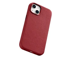 iCarer Leather made of natural leather Apple iPhone 14 Plus dėklas telefonui raudonos spalvos (compatible with MagSafe)
