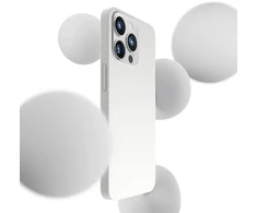 3mk Hardy MagCase dėklas telefonui su MagSafe palaikymu iPhone 15 Pro sidabrinis baltas