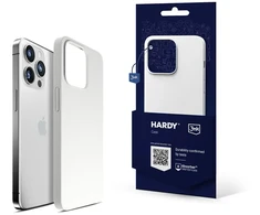 3mk Hardy MagCase dėklas telefonui su MagSafe palaikymu iPhone 15 Pro sidabrinis baltas