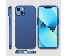 Joyroom 360 priekinis ir galinis dėklas telefonui Apple iPhone 13 + apsauginis ekrano stiklas mėlynos spalvos (JR-BP927 mėlynos spalvos)