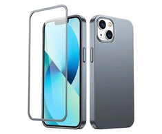 Joyroom 360 priekinis ir galinis dangtelis telefonui Apple iPhone 13 + apsauginis ekrano stiklas pilkas (JR-BP927 tranish)