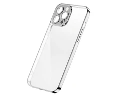 Dėklas Joyroom Chery Mirror Case Cover for Apple iPhone 13 Pro su metaliniu rėmeliu Sidabrinis (JR-BP908 sidabrinės spalvos)