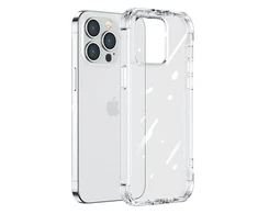 Joyroom Defender Series Apple iPhone 14 Plus Armored su stoveliu dėklas telefonui skaidrus (JR-14H3)